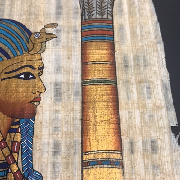 NEW KING TUT ART PRINT ON LINEN LIKE FABRIC FROM LACMA - HIGH QUALITY - Picture 4 of 7